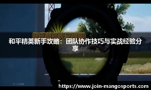 和平精英新手攻略:团队协作技巧与实战经验分享